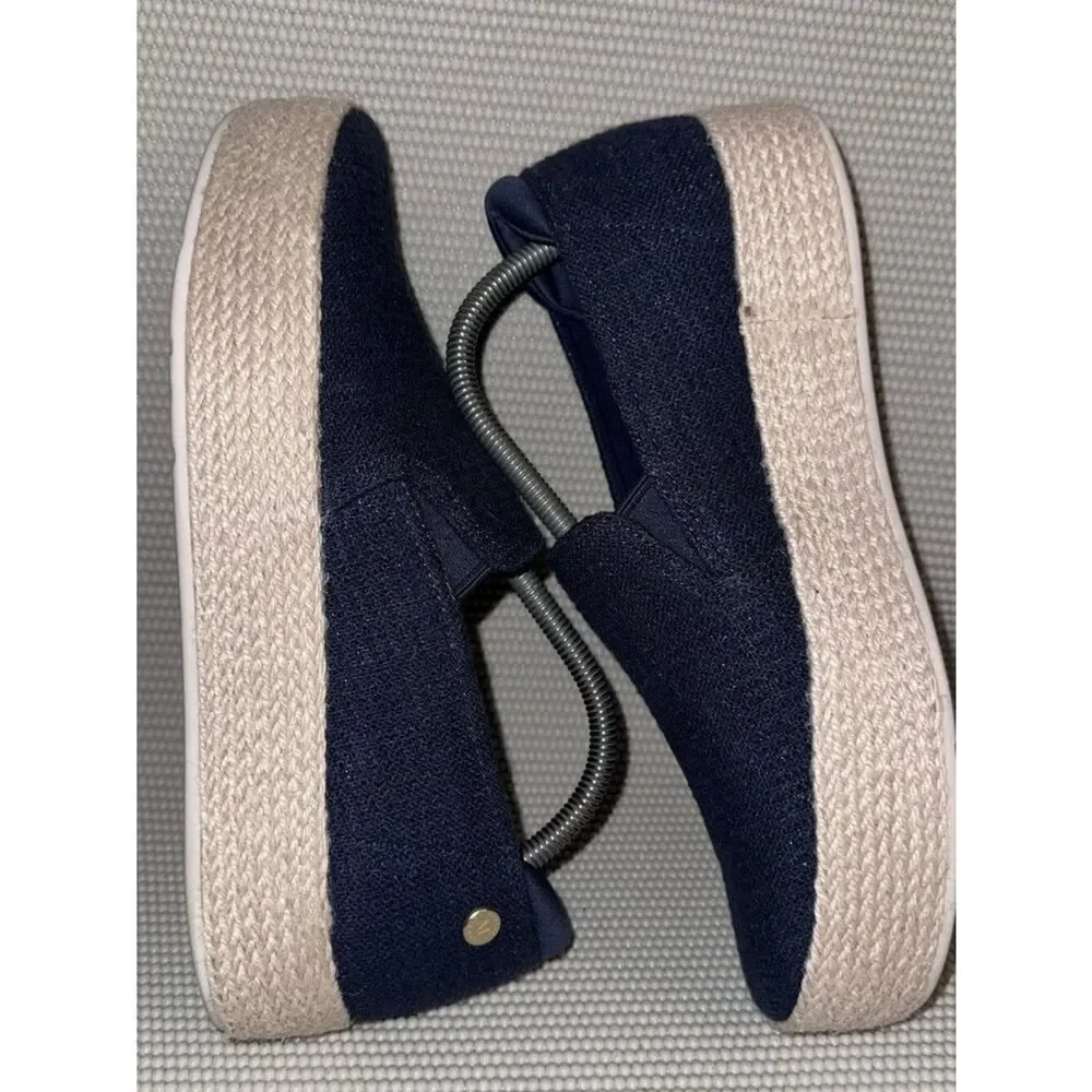 Skechers X Martha Stewart Platform Navy Blue Slip On Shoe Women’s Size 10